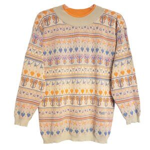 Appio Vintage Cottagecore Butterfly Heart Sweater